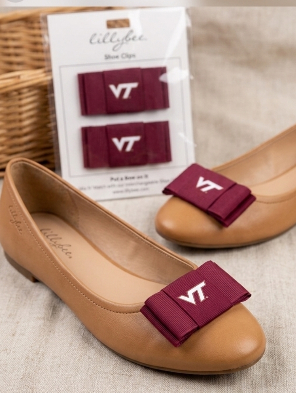 Virginia Tech Hokies‎ Lillybee U Shoe Clips NCAA Sorority Cheer Alumn 📣